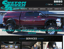Tablet Screenshot of customtruckaccessories.com